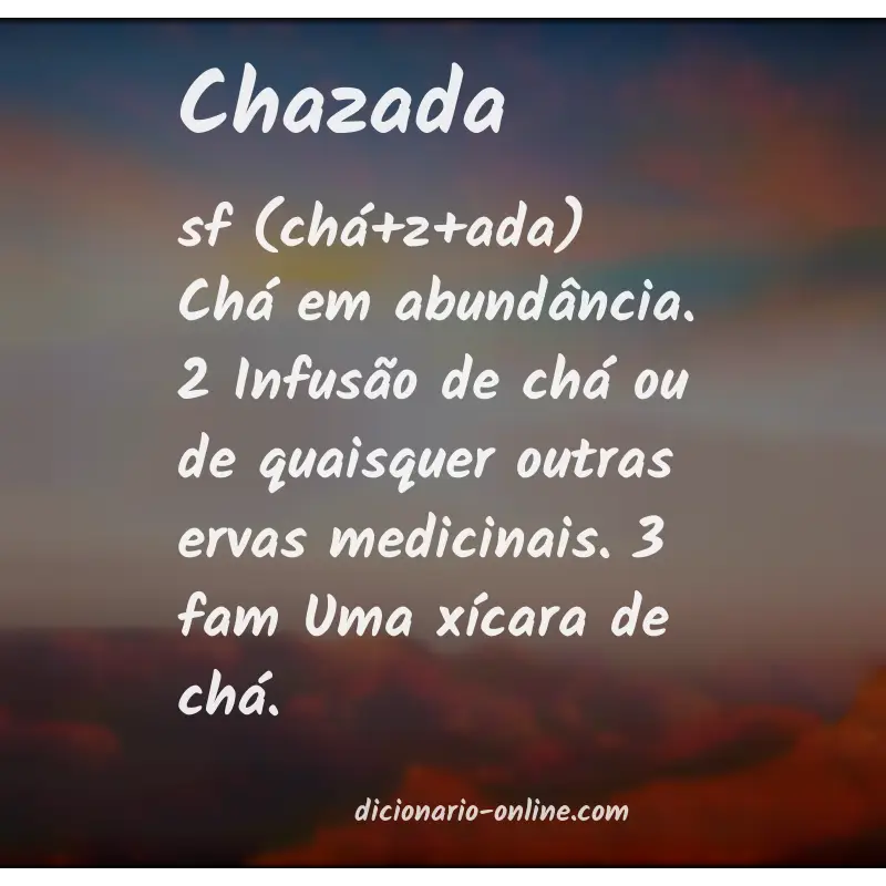 Significado de chazada