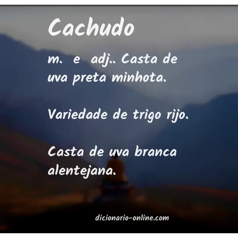 Significado de cachudo