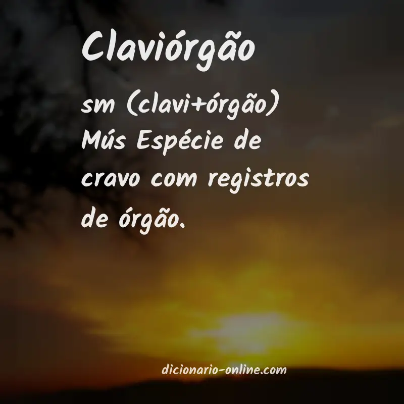 Significado de claviórgão
