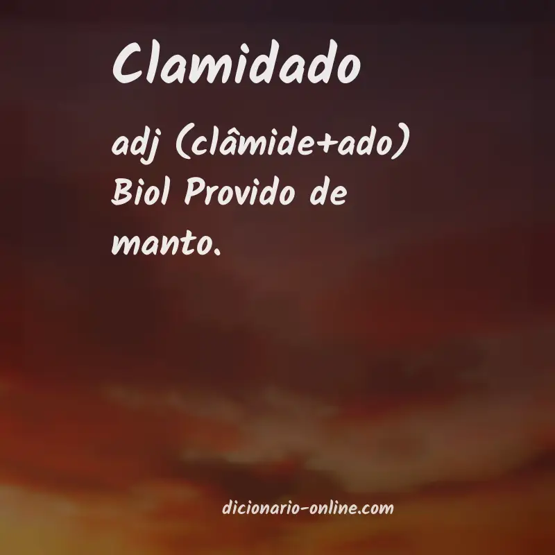 Significado de clamidado