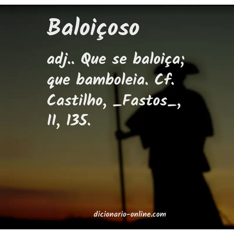 Significado de baloiçoso