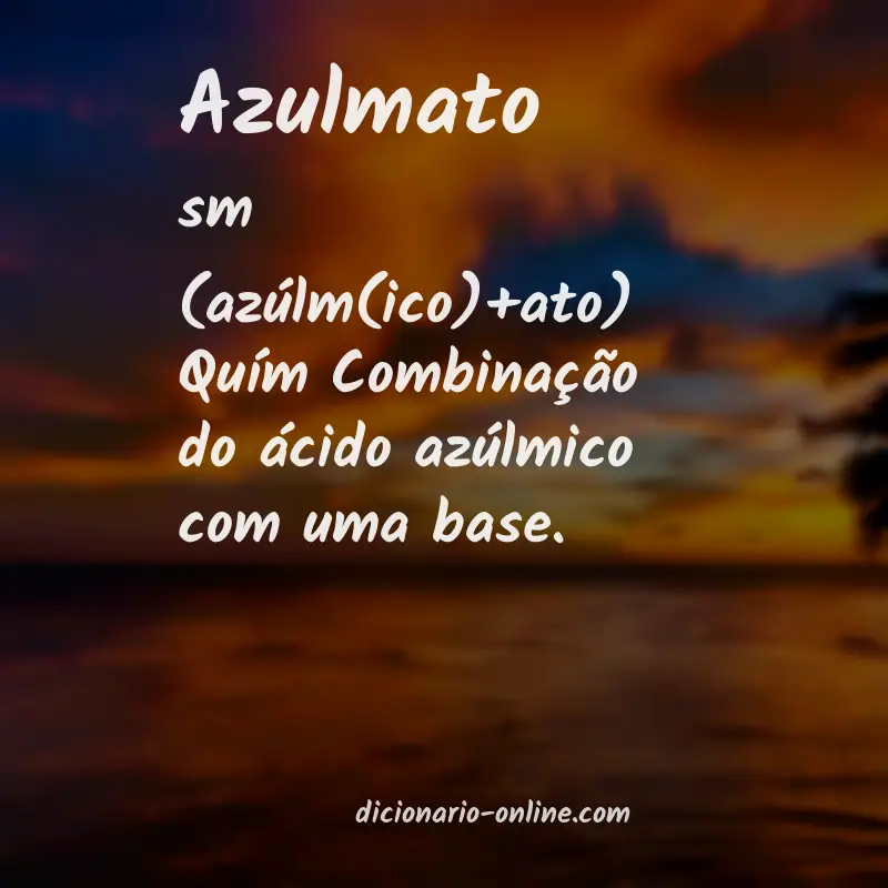 Significado de azulmato