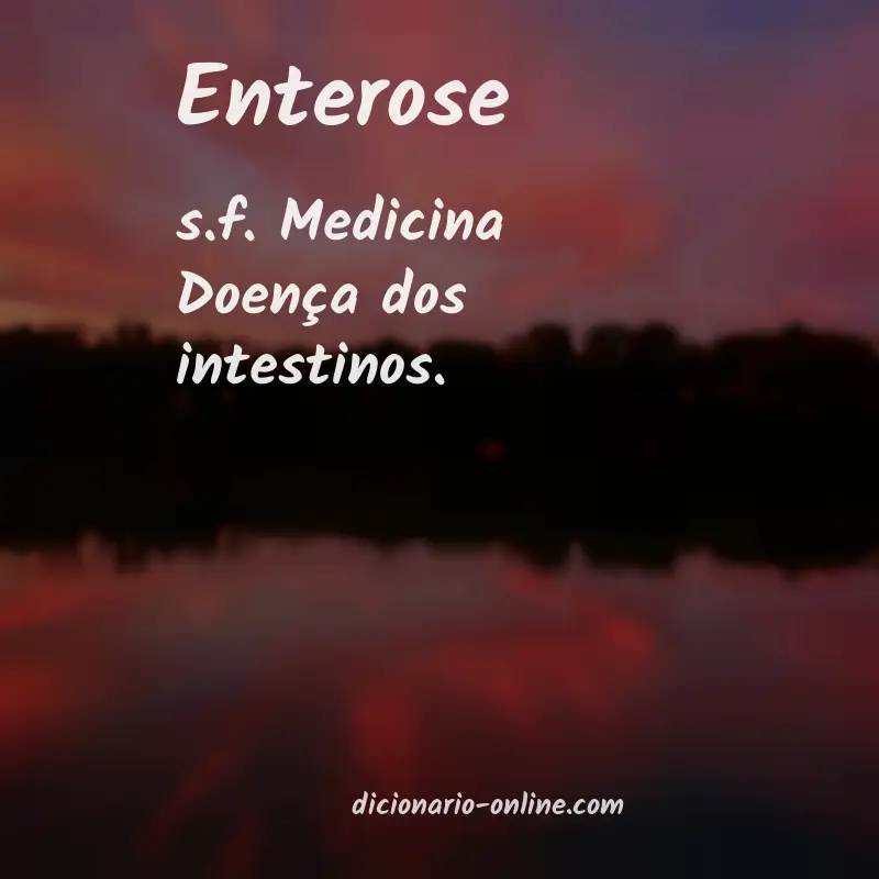 Significado de enterose
