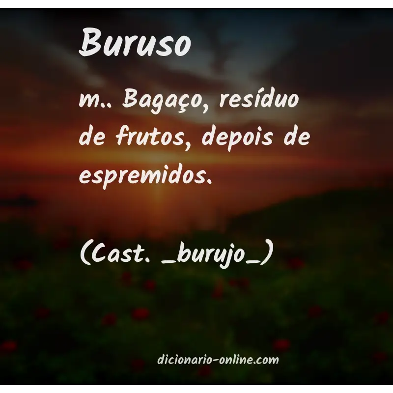 Significado de buruso