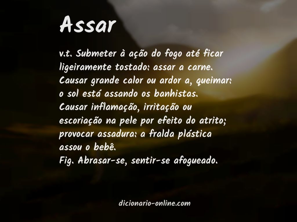 Significado de assar