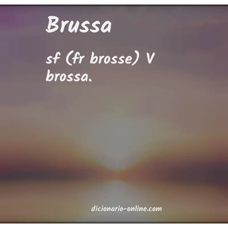 Significado de brussa