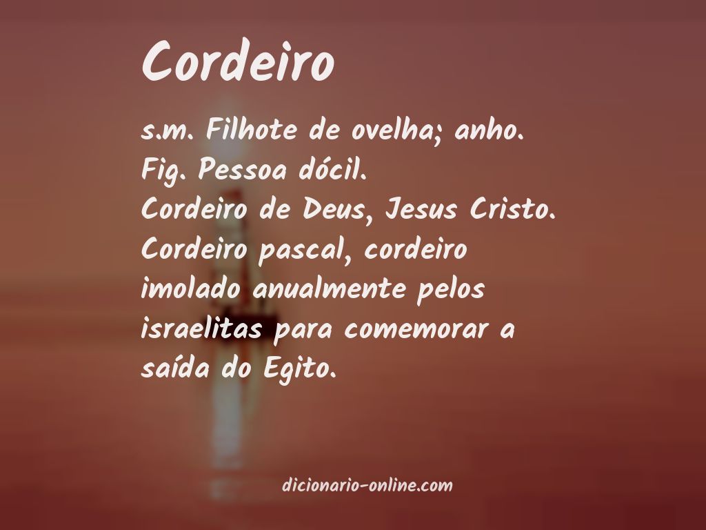 Significado de cordeiro