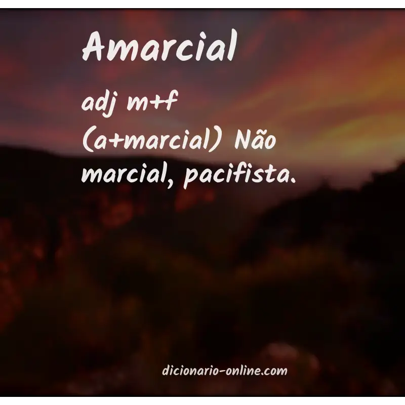 Significado de amarcial