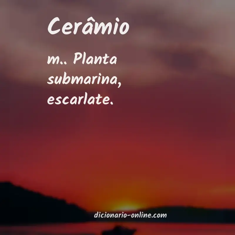 Significado de cerâmio