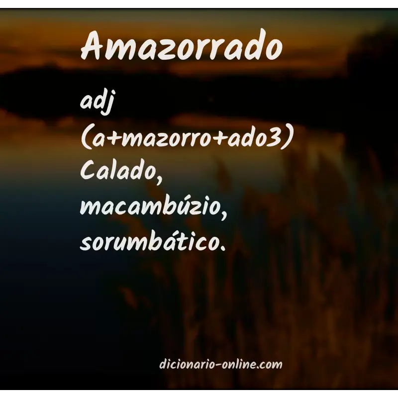 Significado de amazorrado