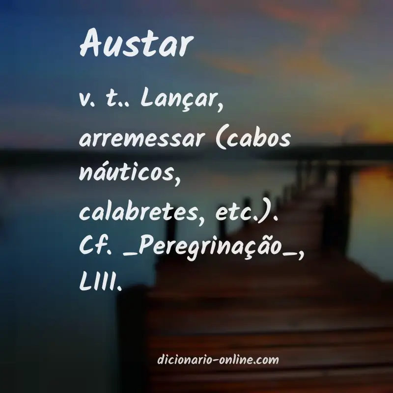 Significado de austar