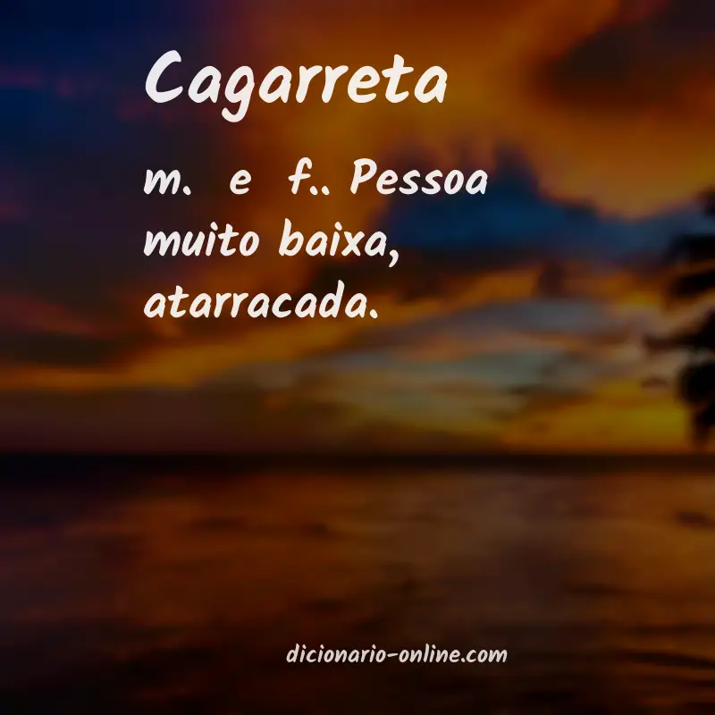 Significado de cagarreta