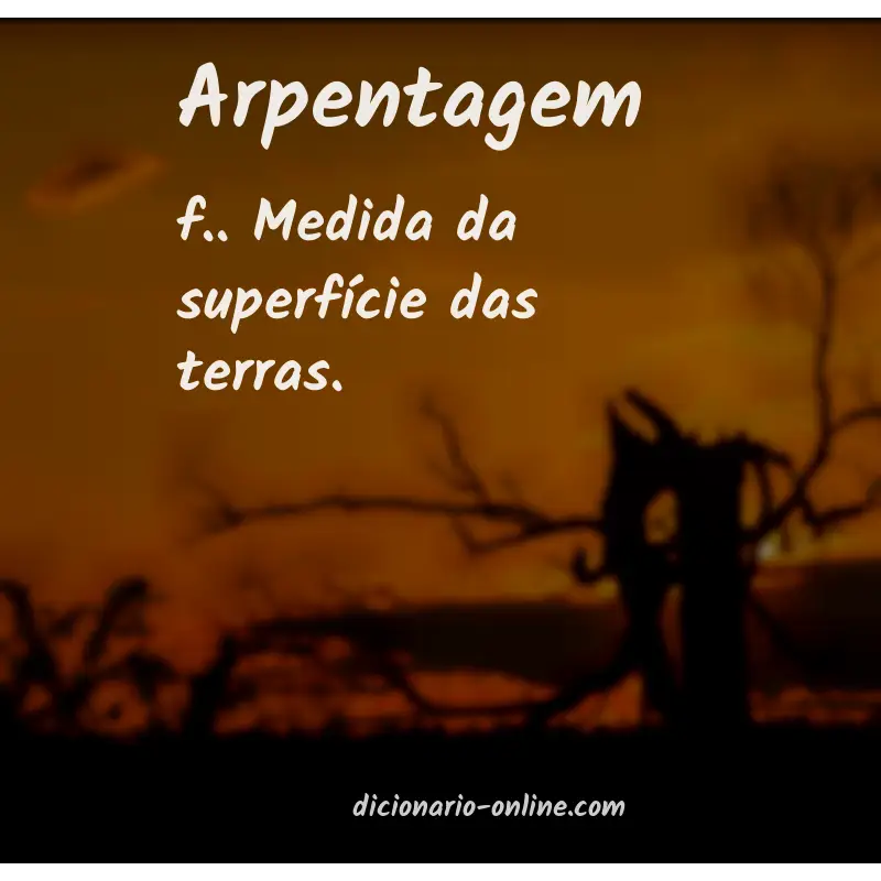 Significado de arpentagem