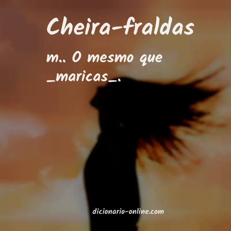 Significado de cheira-fraldas