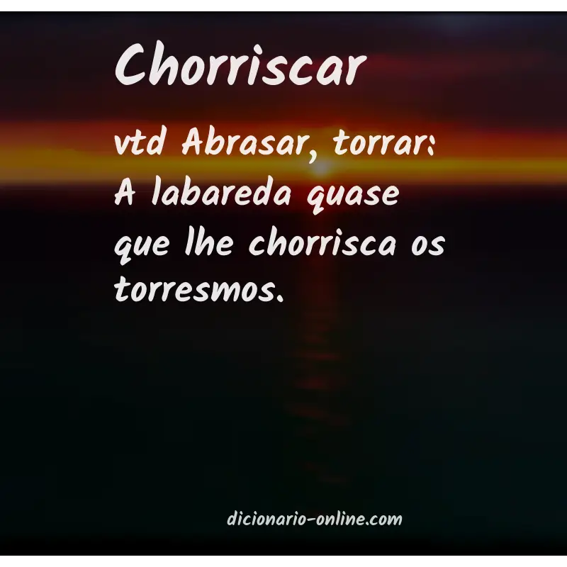Significado de chorriscar