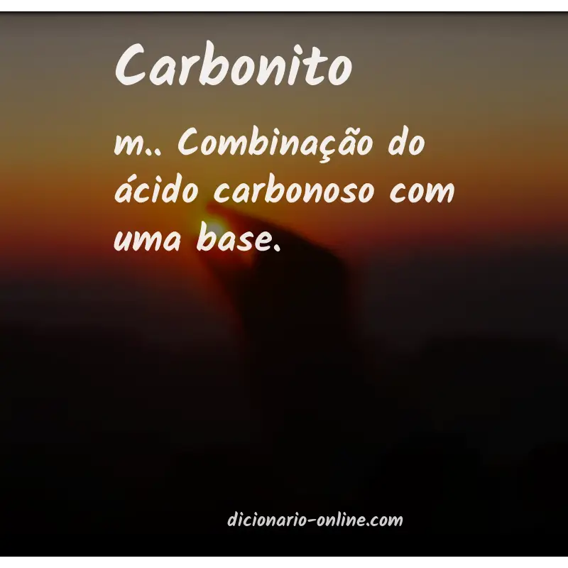 Significado de carbonito