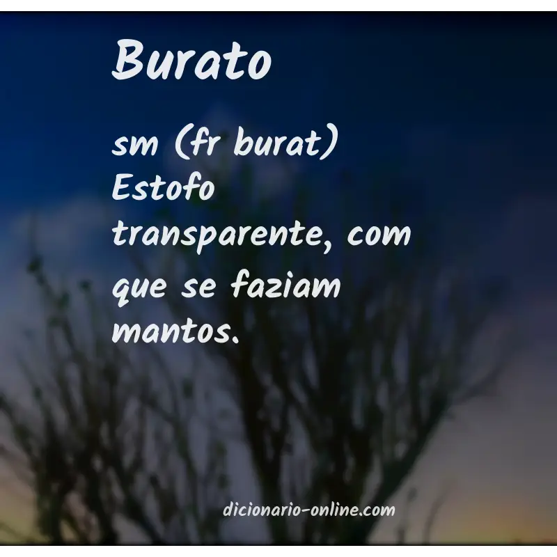 Significado de burato