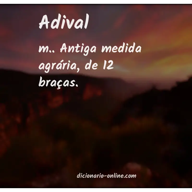 Significado de adival