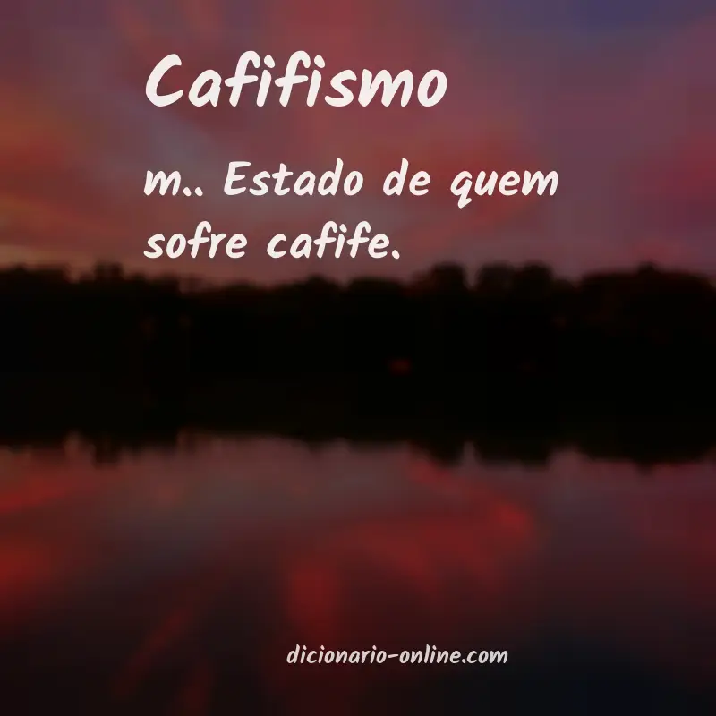 Significado de cafifismo