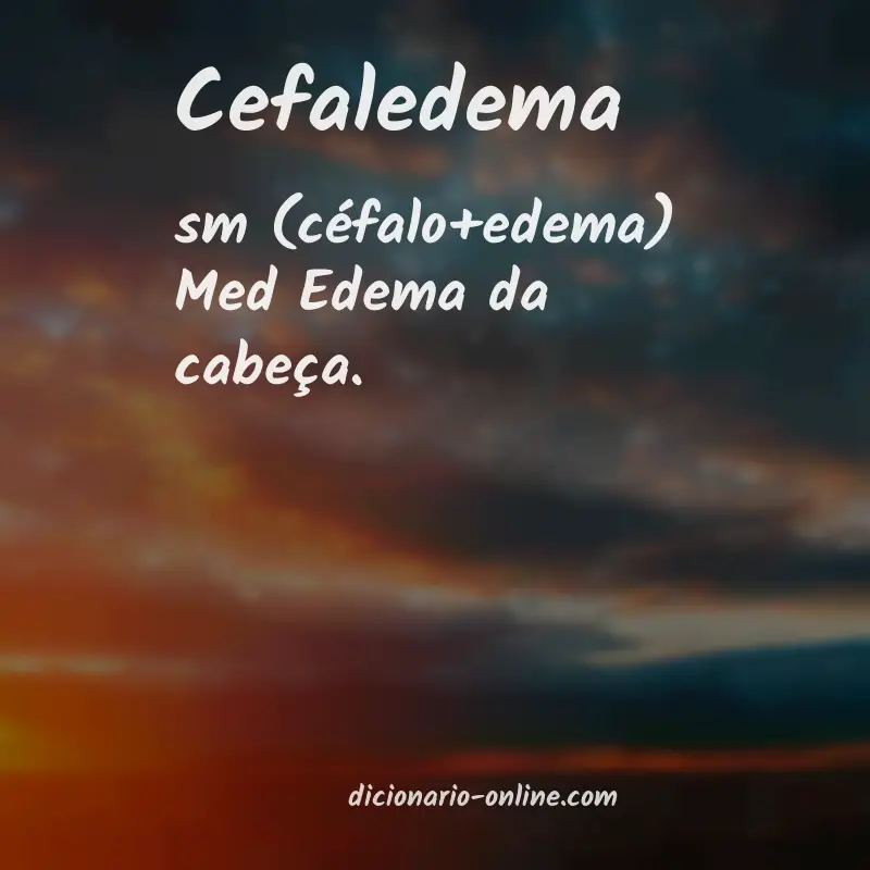 Significado de cefaledema