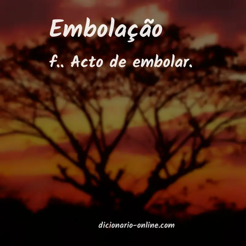 Significado de embolação