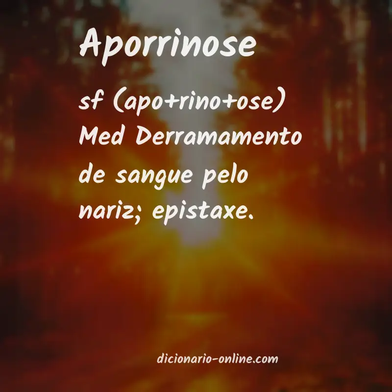 Significado de aporrinose