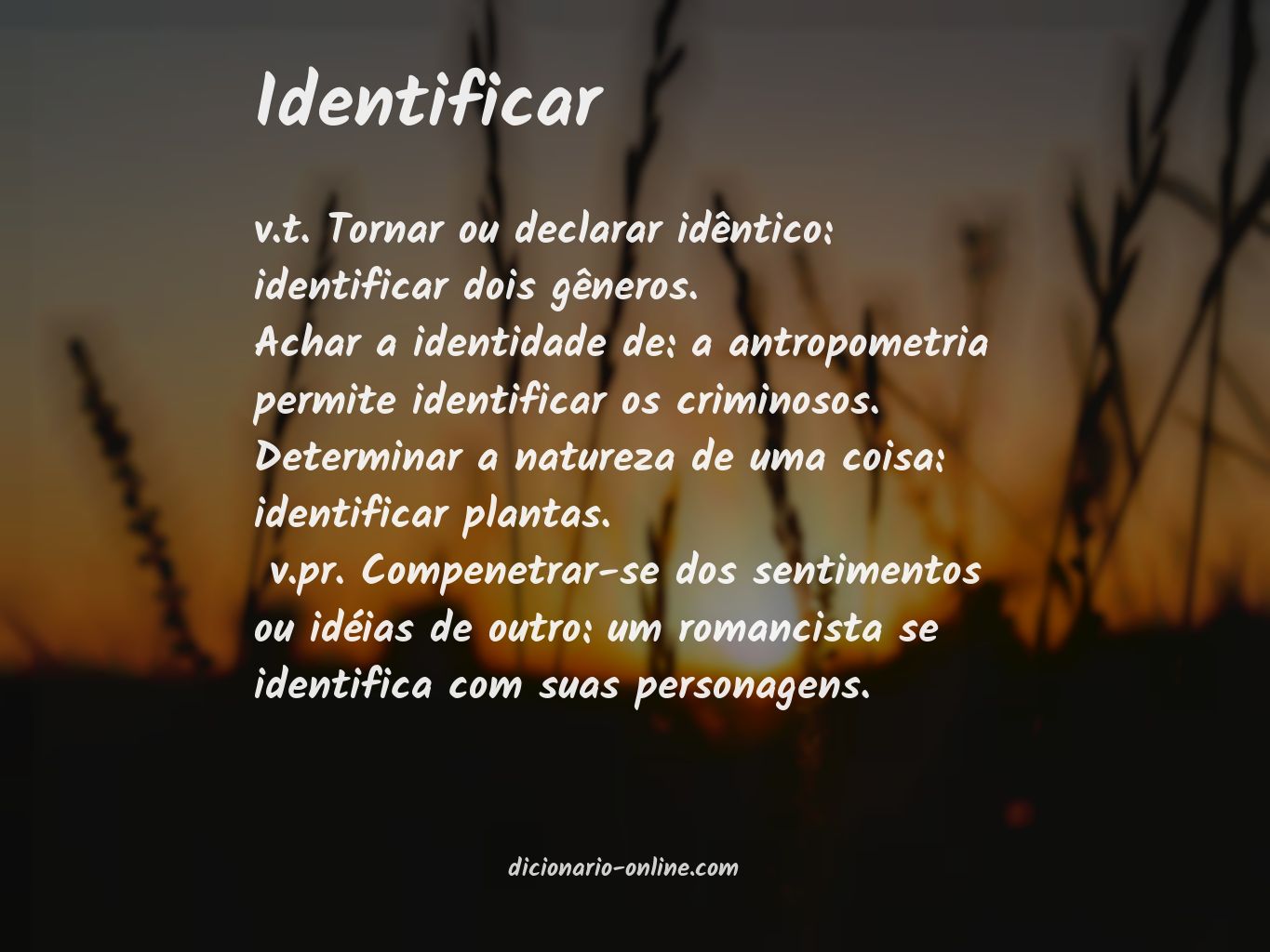 Significado de identificar