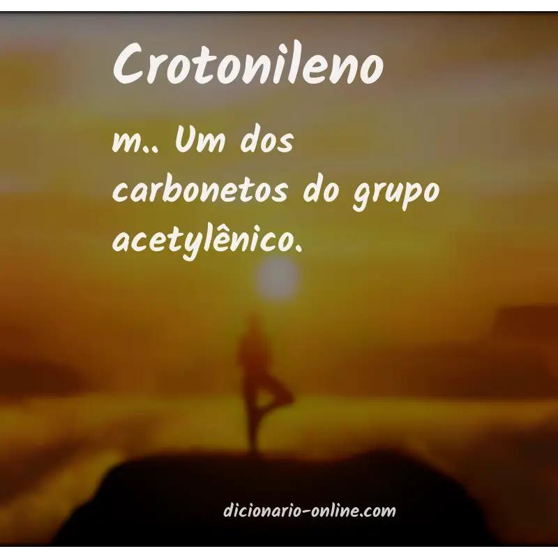 Significado de crotonileno