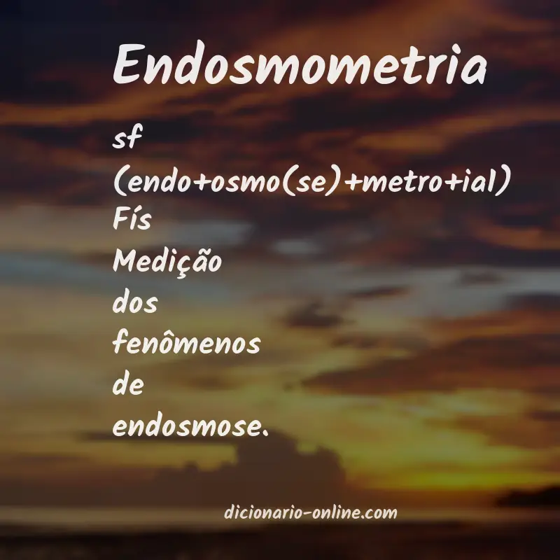 Significado de endosmometria