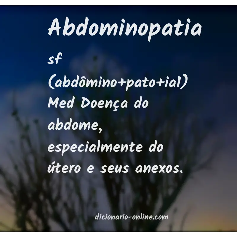 Significado de abdominopatia