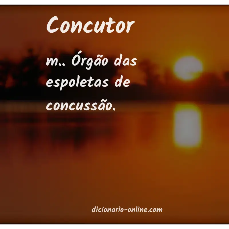 Significado de concutor