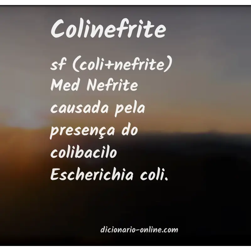 Significado de colinefrite