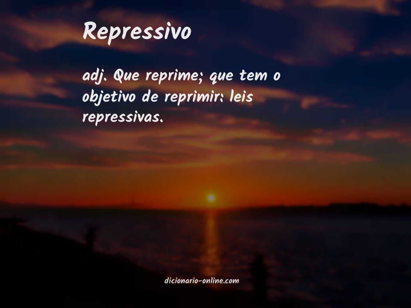 Significado de repressivo