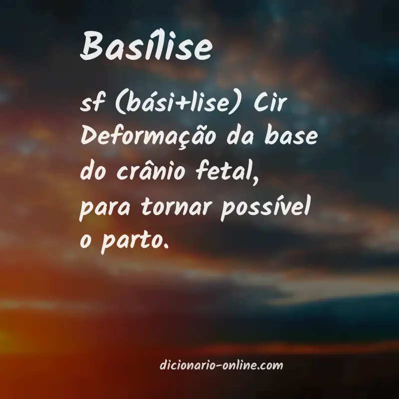 Significado de basílise
