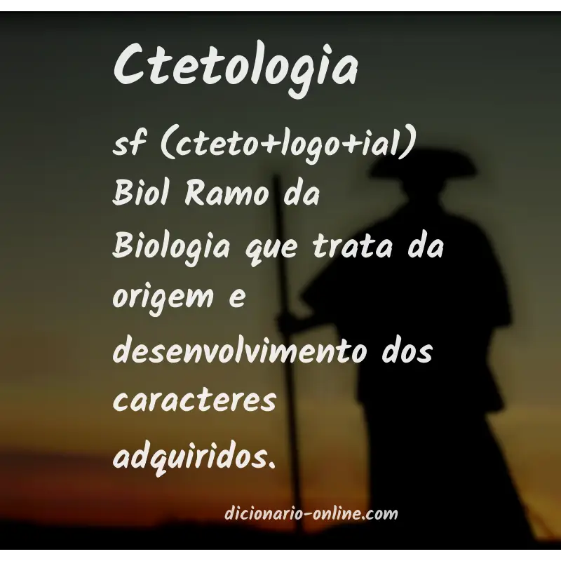 Significado de ctetologia