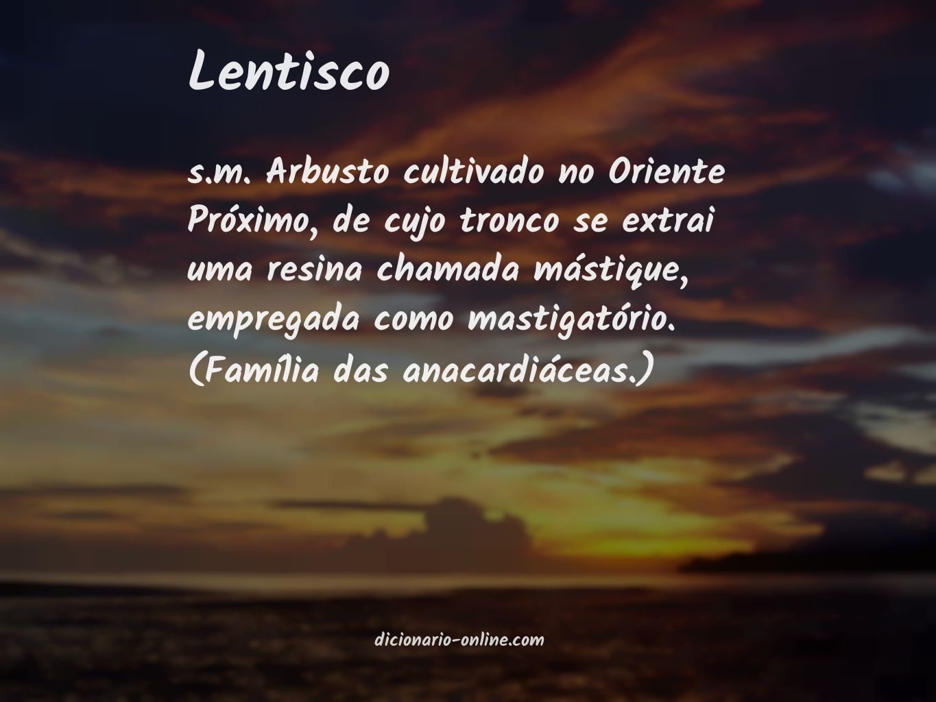 Significado de lentisco