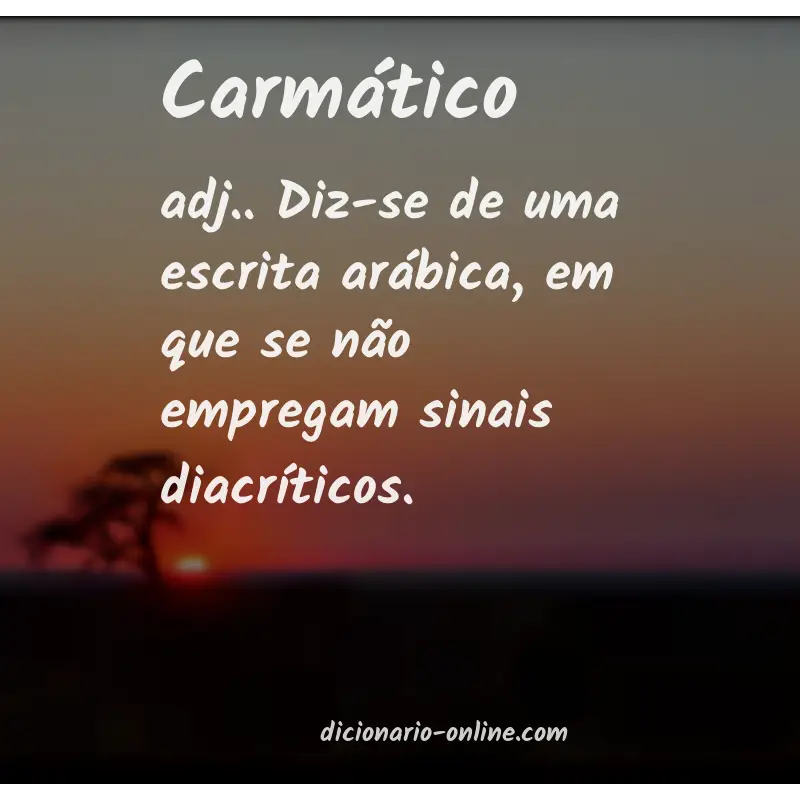 Significado de carmático