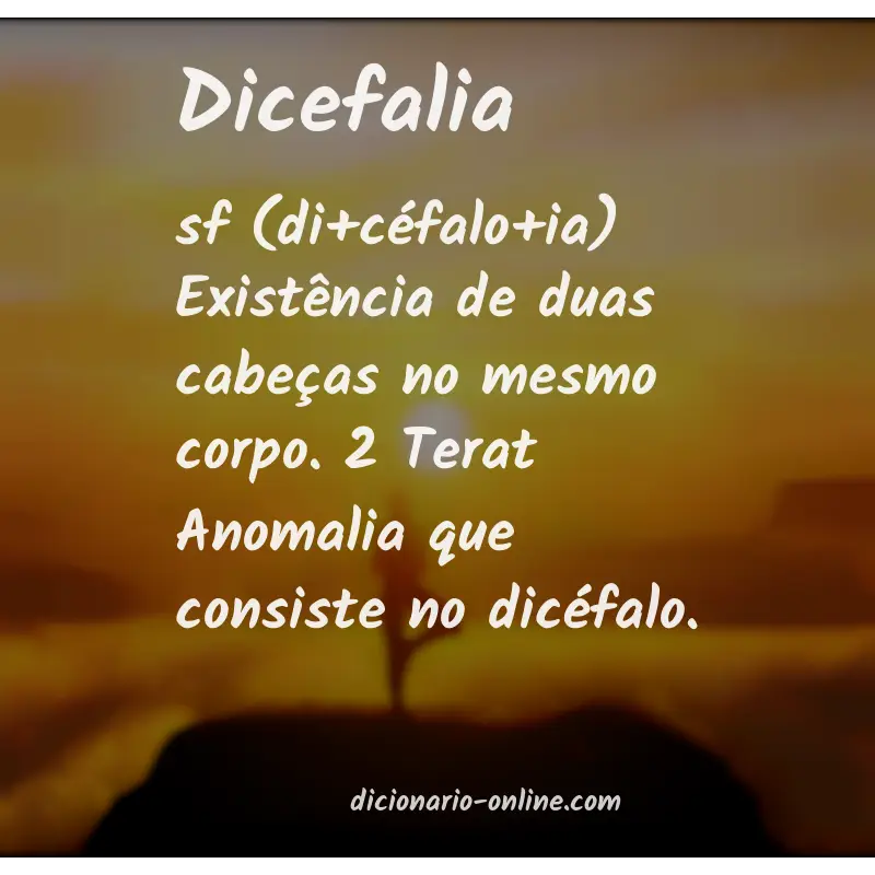 Significado de dicefalia