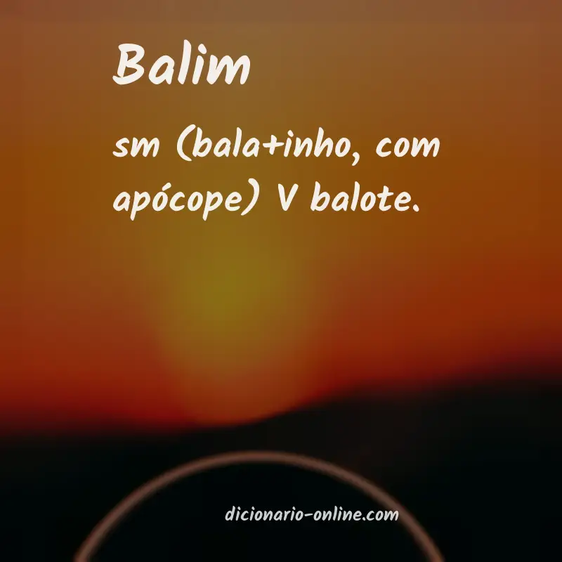 Significado de balim
