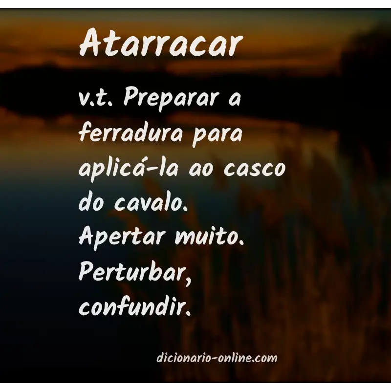 Significado de atarracar