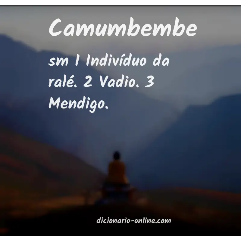 Significado de camumbembe