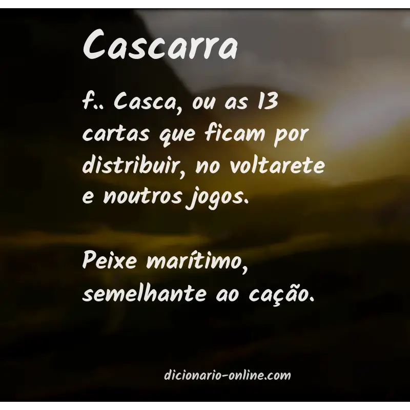 Significado de cascarra