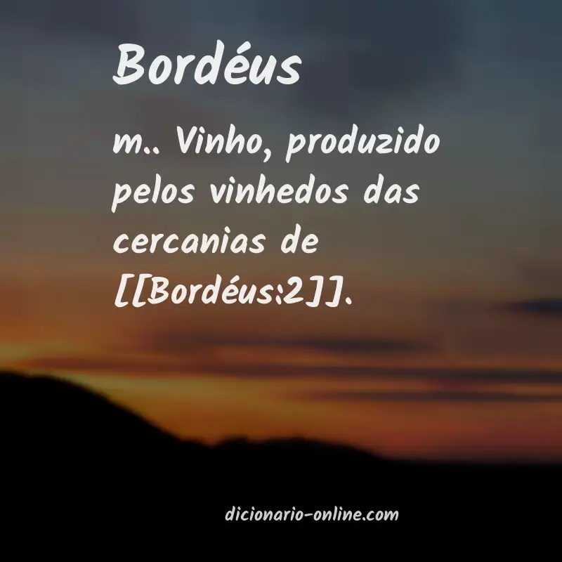 Significado de bordéus
