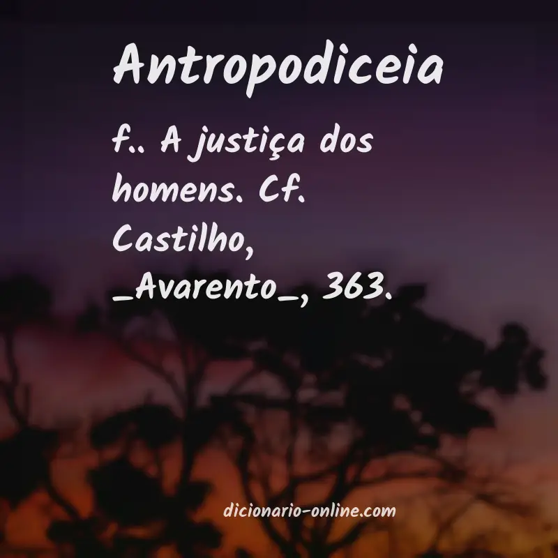 Significado de antropodiceia