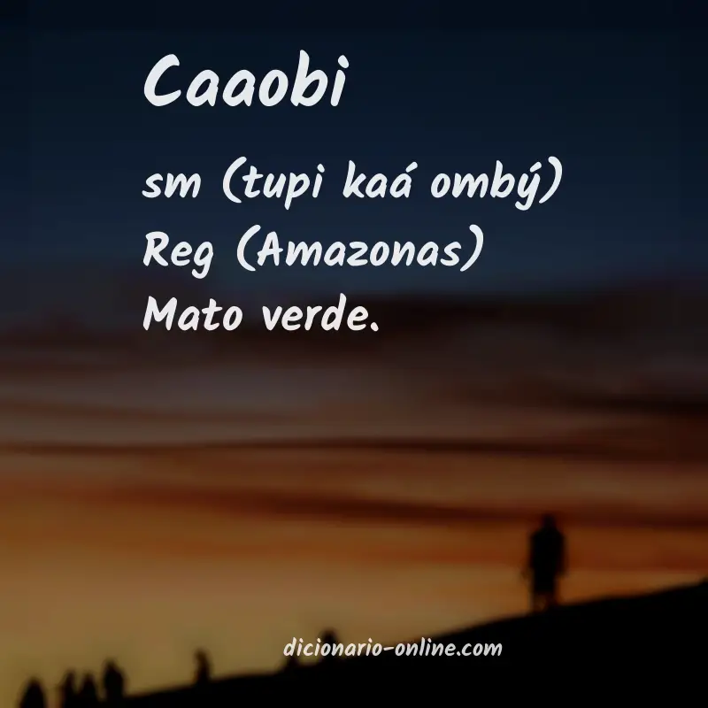 Significado de caaobi