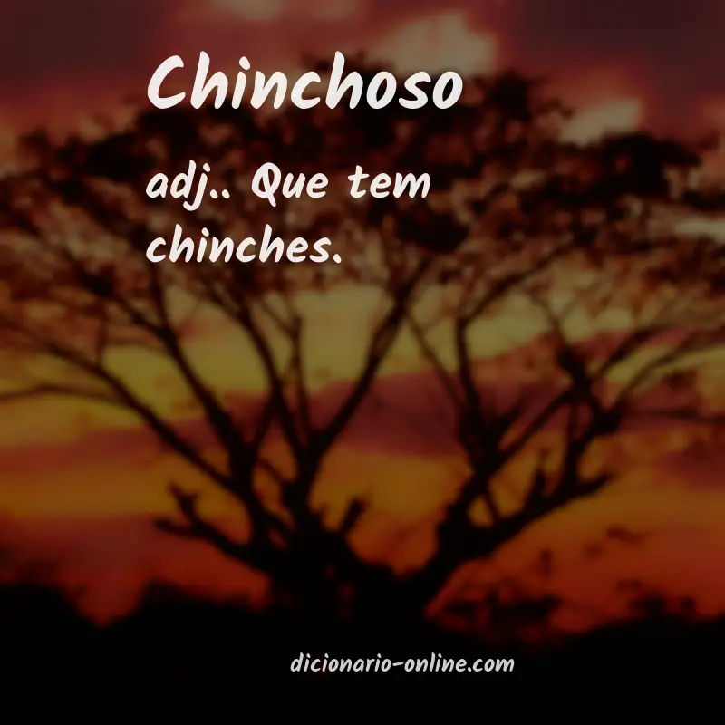 Significado de chinchoso