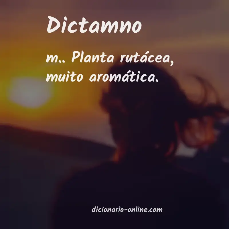 Significado de dictamno