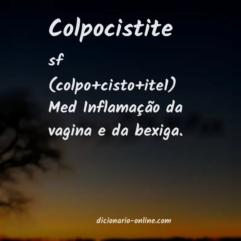 Significado de colpocistite