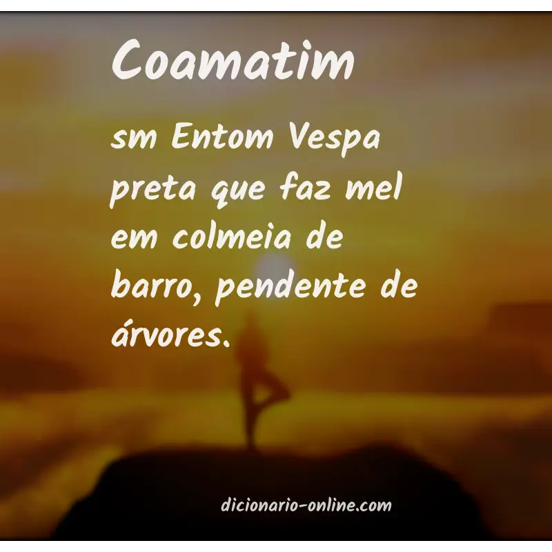 Significado de coamatim