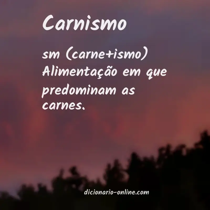 Significado de carnismo